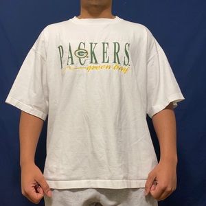 Vtg Logo Athletic Stitched Green Bay Packers Tee